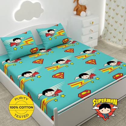 Miss & Chief by Flipkart Cotton Double Flat 136 TC Cartoon Bedsheet
