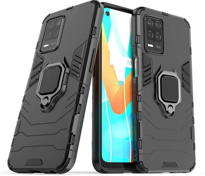 Mobilive Back Cover for Oppo A54 Havy Duty Rugged Armor Hard Case with Matel Rotating Ring