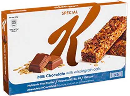 Kellogg's Special K Milk Chocolate Cereal Bar with Wholegrain Oats (27g X 5), 135g Box