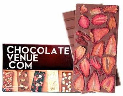 FabBites Strawberry Milk Chocolate Bar Bars