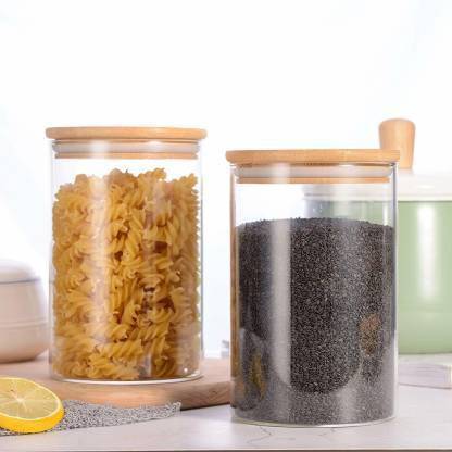 GREATZON ENTERPRISE Glass Grocery Container  - 685 ml