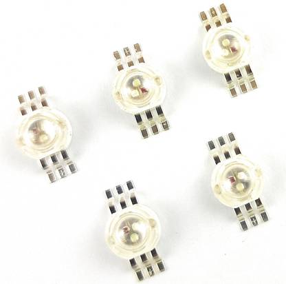 SAMAES 5 pics 3 Watt RGB High Power 6 Pin Led Chip 350mA each Color Light Electronic Hobby Kit