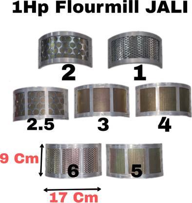 Jali Set of 7 Jali (1, 2, 2.5, 3, 4, 5, 6) 1Hp Sleeve | 1hp FLourmill Sleeve | Set of 7 (1, 2, 2.5, 3, 4, 5, 6) Flourmill