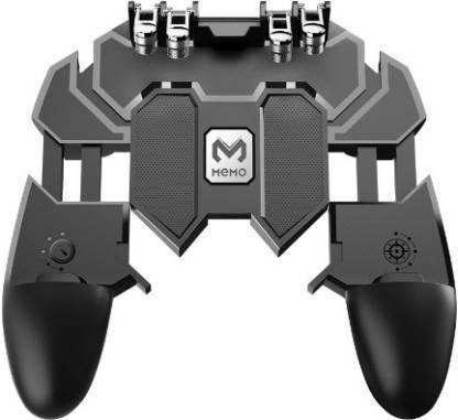 JERK AK-66 Gamepad NEW arrivel AK66 Six Finger All-in-One Mobile Game Controller Fire Key Button for PUBG Gamepad (Black, For Android, iOS)  Gaming Accessory Kit