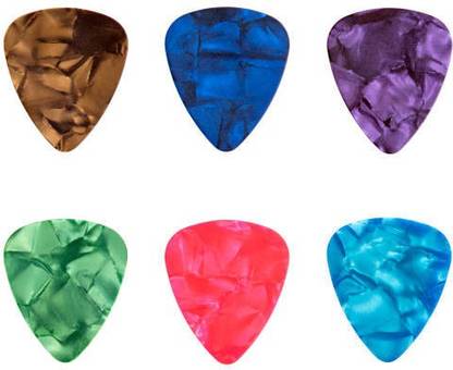 Spark La Musica Celulloid Guitar Picks Heavy Pack of 10, Mixed Colours Guitar Pick (Pack of 10) Guitar Pick