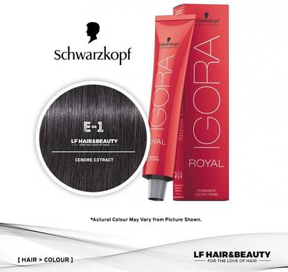 Schwarzkopf IGORA ROYAL E-1 CENDRE EXTRACT , E-1 Cendre Extract