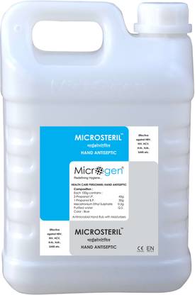 Microgen Handshield Rub 70% Ethanol Based Hand Rub 5 Liter Hand Rub Can