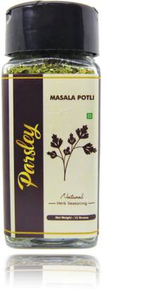 Masala Potli Dried Parsley Leaves for Cooking, Garnishing (Parsley, Sprinkle Glass Packing - 20 Grams)