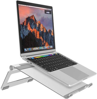 Urban Kings Adjustable Multi Angle Laptop Stand Laptop, 7-17 with Anti-Slip Silicone Pad UK_UKN25SILVER Aluminium Desk Stand Laptop Stand with Adjustable Height Compatible with Universal Laptops