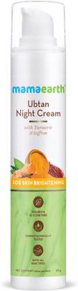 Mamaearth Ubtan Night Cream for glowing skin with Turmeric & Saffron for Skin Brightening