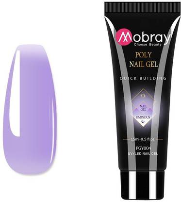 Mobray Neon 15ml Poly Nail Gel Finger Extension Nail Art Manicure Luminous Acryl Gel Varnish Hybrid UV LED Hard Builder Nail Gel Polish (MOB-15ml-PGY04)