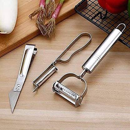 SHOP N BUY Multi functional Kitchen Stainless Steel Peeler, Knife Fruit & Vegetable Y Shaped Peeler