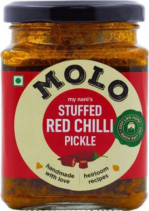 Molo My Nani's Stuffed Red Chilli Pickle 250gm Red Chilli Pickle