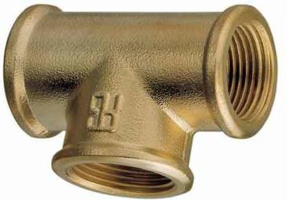 PBI Brass Pipe Fitting Forged Tee 1/2" x 1/2" x 1/2" 3 WAYS T BSP Female THREAD Fitting Adapter 1/2BSP INCH Female Thread 3 Way T Shaped Brass Equal Tee Coupling Pipe Connector 2PCS 3-Way Tee Pipe Joint