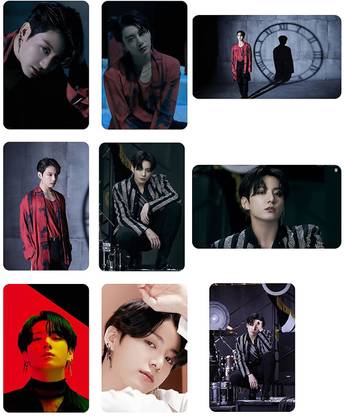 CORONA CARD BTS ON:E CONCEPT MAP OF THE SOUL photoshoot photocards JUNGKOOK BTS JK individual photo set of 9 photos and one free group photo Total 10 cards Paper Print
