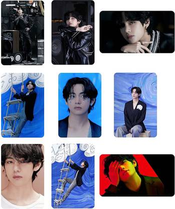 CORONA CARD BTS ON:E CONCEPT MAP OF THE SOUL photoshoot photocards TAE BTS V individual photo set of 9 photos and one free group photo Total 10 cards Paper Print