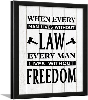 Chaka Chaundh - Lawyer Quotes Wall Poster - Law Quotes Frame Poster - Advocate Quotes Poster - Lawyer Office Decoration Poster – Legal quotes - (13.5 X 10.5 Inches) Paper Print