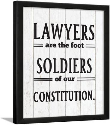 Chaka Chaundh - Lawyer Quotes Wall Poster - Law Quotes Frame Poster - Advocate Quotes Poster - Lawyer Office Decoration Poster – Legal quotes - (13.5 X 10.5 Inches) Paper Print