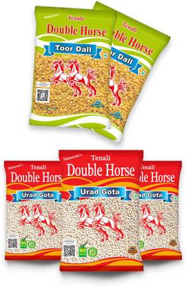 Tenali Double Horse Green, Red Combo (Split)