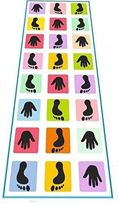 FunBlast Hopscotch Jumbo Play Mat Game for Kids and Adults Family Game, Kith-Kith, Stapu, Langi, Chalk Game - Large (40" x 108")