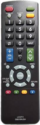 Ehop GB016WJSA Sharp LED LCD TV Universal Remote Control Compatible for Sharp LED LCD Black Remote Controller