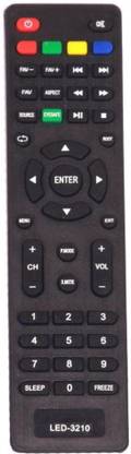 Ehop LED LCD 3210 LED LCD TV 3210 Intex Remote Controller