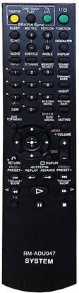 Ehop Compatible with RM ADU-047 DAV HDX-275-DVA HDX-475-HCD HDZ273-DVD Home Theater System Sony Remote Controller