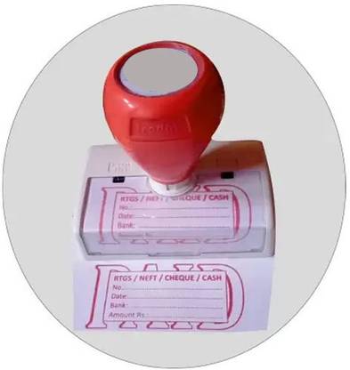 Trodat PRE INKING / Image Plus / PAID –RTGS-NEFT-CHEQUE-CASH / Rectangular / RUBBER STAMP