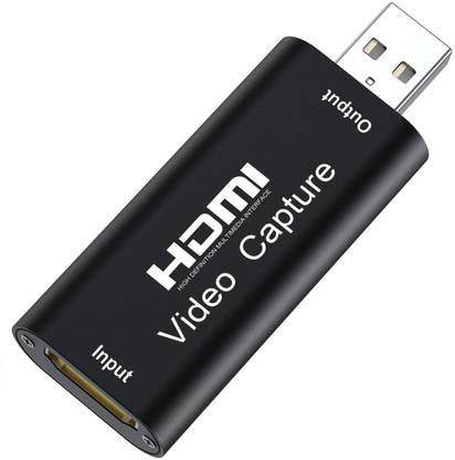 VRISH VRishAudio Video Capture Cards, HDMI to USB 2.0, HDMI Capture Device 1080p60, Record via DSLR Camcorder for High Definition Acquisition, Live Broadcasting and More, Game Capture Card Media Streaming Device