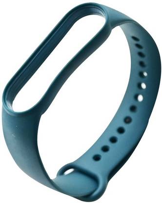 Microcart Silicone Strap for models Xiaomi Mi Band 5 and Mi Band 6, with Plain design and Teal color (Device not included) Smart Band Strap