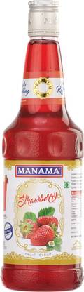 MANAMA Strawberry Syrup, Mixer for Mocktails and Cocktails 750ML
