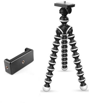 Marklif Gorilla Tripod/Mini Tripod 13 inch for Mobile Phone with Holder for Mobile, Flexible Gorilla Stand for DSLR & Action Cameras Tripod Kit