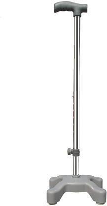 roston Surgical™ Quadripod Chrome Height Adjustable Men/Women/Old People Walking Stick Walking Stick