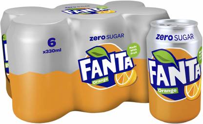 fanta Zero Sugar Orange Flavour Soft Drink