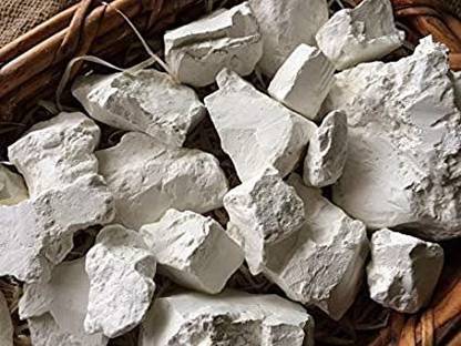 PMW Cleaned Kaolin Edible Clay Chunks (500 Gms) Art Clay