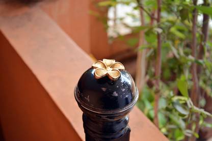 Kalarambh Bharat Haat Brass Flower Door Design (15 x 0.4 x 1.5 inches) Artificial Plant