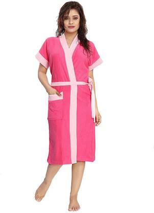 Poorak Pink XL Bath Robe