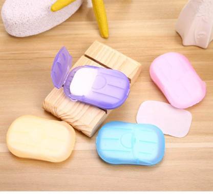Swastik Creation 3 box Home Convenient Washing Hand Bath Travel Scented Slice Sheets Foaming Box Paper Soap