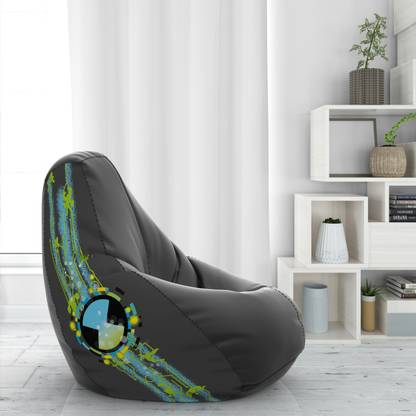 Ben 10 Jumbo Printed Bean Bag Teardrop Bean Bag  With Bean Filling