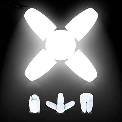 Ly 28watt Small Foldable Light Fan Blade Shaped Led Bulb Super Bright Angle Adjustable Home Track Lights Ceiling Lamp In India Led Light Bulb Fan Blade, Small Ceiling Fan Led Light Bulbs