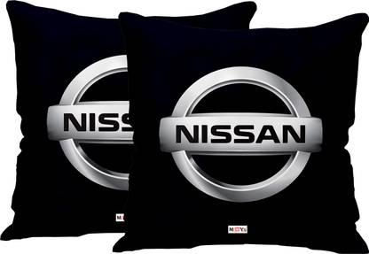 ME&YOU Black Microfibre Car Pillow Cushion for Nissan