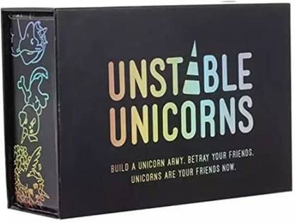 TEMSON Unstable Unicorns Card Game For Kids And Adults (Unicorn Black)