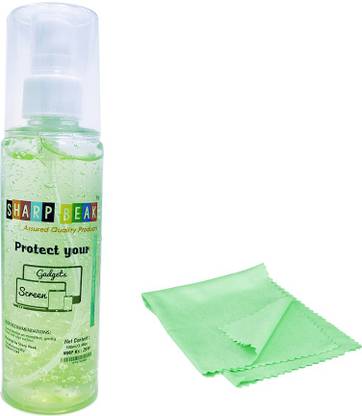 Sharp beak A1 Quality Rich Green Perfume Screen cleaning Gel kit - Laptop, Computer, Tv Screen cleaning - All in One (100 Ml) for Mobiles, Computers, Laptops, Gaming