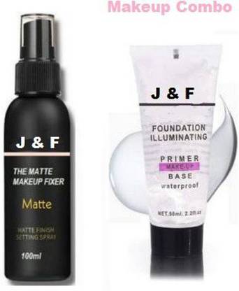 J & F Most Beautiful trending ILLuminating Primer With Makeup Fixer Combo 150 ML