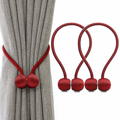 SUPVOX Red Curtain Hooks Metal