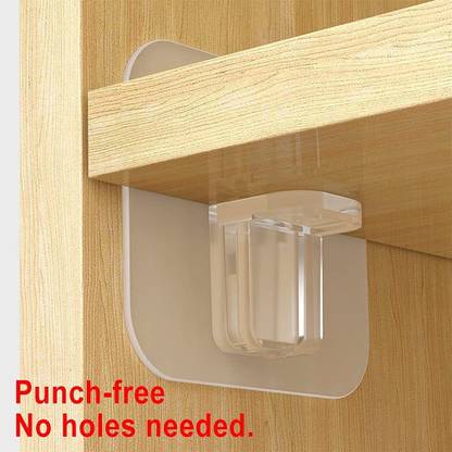 Mirramor Self-Adhesive Table Holder, Transparent Multi Purpose Hooks Wall Hanger Hook 1