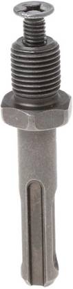 HU CREATIONS 13mm Thread Dia SDS Plus Round Shank Drill Chuck Adapter Connector Gray