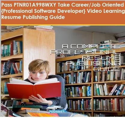 PTNR01A998WXY {Professional Software Developer} Video Learning Resume Publishing Guide