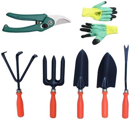JetFire Gardening Tool with gloves and pruning Set of 7 Garden Tool Kit