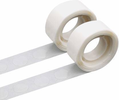 Balloonistics 200pc Glue Dots for Foil, Latex, Confetti Balloon Adhesive, (Pack of 2 Rolls) Glue